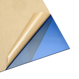 Unique Bargains Blue Clear Cast Acrylic Sheet,12" x 12",3mm Thick,Plastic PMMA Acrylic Board Blue Clear