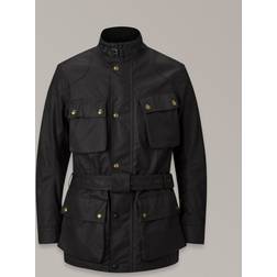 Belstaff Trialmaster Motorcycle Wax Jacket - Black Man