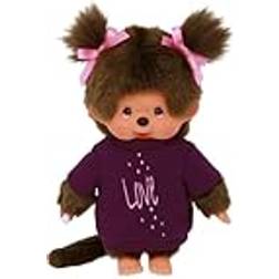 Monchhichi Girl Tee Love Dress Plush Doll Purple