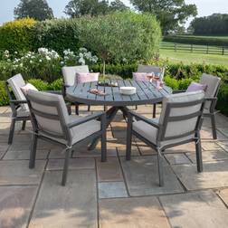 Roseland Furniture Maze New York Grey 6 Patio Dining Set