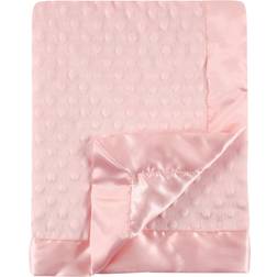 Hudson Baby Minky Blanket with Dotted Mink Backing Baby Girl, One Size Pink
