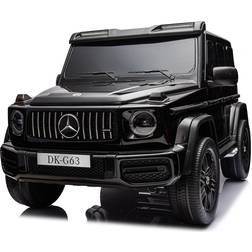 Mercedes Mercedes G63 AMG elbil til børn, 4x24V med gummihjul, 2 børn