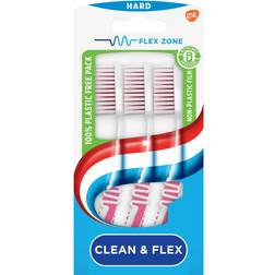 Aquafresh Tandborstar 3 st. Clean Flex HARD