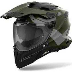 Airoh Commander Reveal Motocross Helm, grün, Größe
