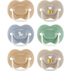 Tommee Tippee Anytime Soother, 18-36 Months, 6 Pack. Symmetrical Design, BPA Free, Reusable steriliser pod