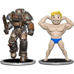 Fallout Fallout Mini Actionfigurer 2-Pack Set E Raider & Vault Boy Strong 7 cm
