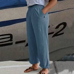 Shein Plus Casual Solid Color Tapered Pants