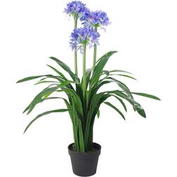 Leaf UK Realistic Agapanthus Light Blue Artificial Plant