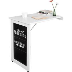 SoBuy Collapsible White Bureau d'écriture 75x50cm