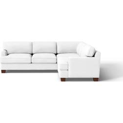 Birch Lane Conradina Spinnsol White Sofa 110" 2pcs 5 Seater