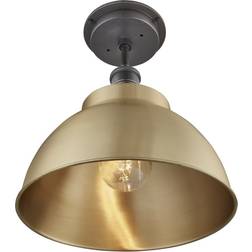 Industville Brooklyn Brass Ceiling Flush Light 13.5cm