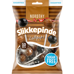 Nordthy Sukkerfri Slikkepinde 2 Varianter 100g 10stk 1pack