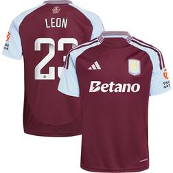 adidas Aston Villa WSL Home Shirt 2024-25 with Leon 23 Printing