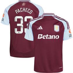 adidas Aston Villa WSL Home Shirt 2024-25 with Pacheco 33 Printing