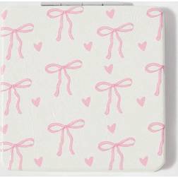 Shein pc Cute Pink Bowknot Girls Kawaii School Trend DoubleSided Folding Mirror