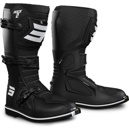Shot Race Bottes de motocross, noir-blanc, taille pour Hommes Adulte
