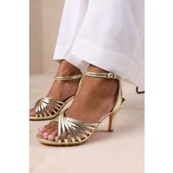 Where's That From Womens 'Cyprus' Multi Cross Over Strap Mid Gold