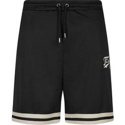 FUBU Men's Varsity Shorts - Black/Cream