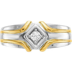 Gem & Harmony Ring - White Gold/Gold/Diamond