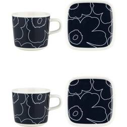 Marimekko Piirto Unikko Taza 20cl 4pcs