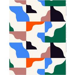 Marimekko Tasapaino Fabrics Green, Blue, Orange (88x145cm)