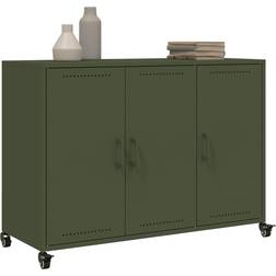 vidaXL Cold Rolled Olive Green Skænk 100.5x72cm