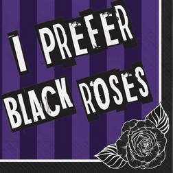 Netflix Paper Napkins Wednesday Addams I Prefer Black Roses 16-pack