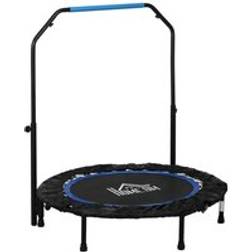Homcom 40" Foldable Mini Fitness Trampoline W/ Foam Handle