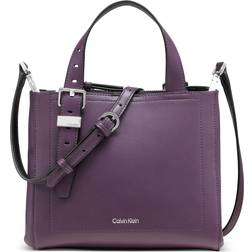 Calvin Klein Lowen Triple Compartment Crossbody - Plum