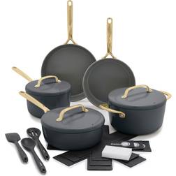 GreenPan GP5 Champagne Ceramic Non-Stick Slate Cookware Set with lid 8 Parts