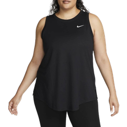 Nike Women's Dri-FIT Tank (Plus Size) - Black/White