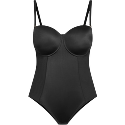 City Chic Smooth & Chic Strapless Bodysuit - Black