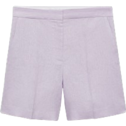 Mango Straight Shorts - Light/Pastel Purple