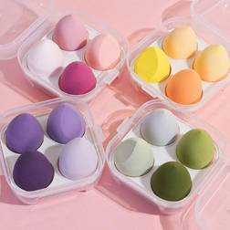 Shein pcspcs Makeup Egg Sponge Blender Set Super Soft Durable And Elastic Wet And Dry Multicolored Sponges Professional Cosmetic Tool Suitable For All