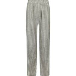 Neo Noir Astra Soft Stripe Pants - Smoke Green