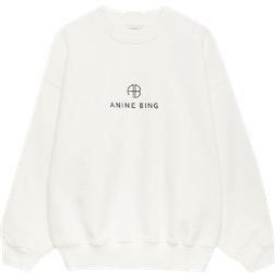 Anine Bing Jaci Sweatshirt Monogram - Ivory