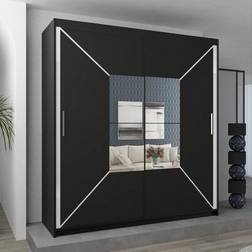 Debenhams Double Center Black Wardrobe 120x217cm