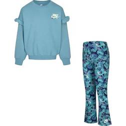 Nike Girls 4-6x Ruffle Sweatshirt & Flared Leggings 2-piece Set