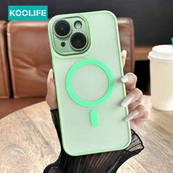 Shein Koolife pc Magnetic Adsorption Wireless Charging Full Protection AntiDrop TPUPC Matte Finish Mobile Phone Case With Lens Protective Film For IPhone Pr