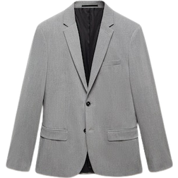 Mango Super Slim Fit Suit Jacket - Grey