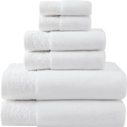 Vera Wang Tonal Floral Bath Towel White (137.2x76.2)