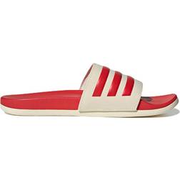 adidas Adilette Comfort - Wonder White/Vivid Red/Gold Metallic