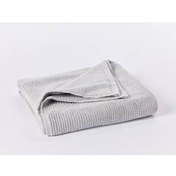 Coyuchi Natural Stone Ribbed Bath Towel Gray (180.3x99.1cm)
