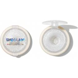 Shein Gleam Chaser Eyeshadow TopperFrosting Silver Diamond Glitter Eyeshadow Powder Shimmer Finish Blendable Smooth Eyeshadow