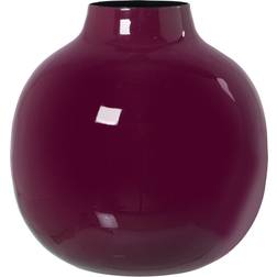 Alexandra House Living Dark Pink Metal Vase 21cm