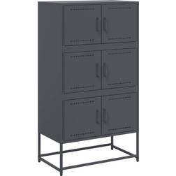 vidaXL 846490 Anthracite Grey Buffet 68.5x123.5cm