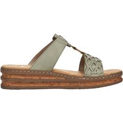 Rieker Mules - Mint Green