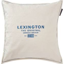 Lexington Logo Pudebetræk Hvid, Blå (50x50cm)