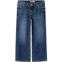 Name It Dark Blue Denim Rose Wide Jeans Noos