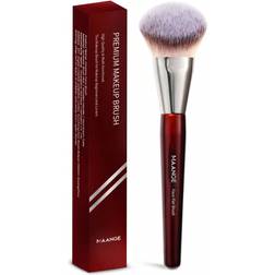 Shein MAANGE pc Finger Foundation MakeUp Brush Liquid Makeup Brush Super Soft Professional Makeup Tool Red Bar Silver Tube Suitable For Daily Facial Makeup